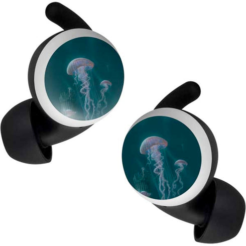 Vincent Hie Blue Jellyfish Google Pixel Buds Skin